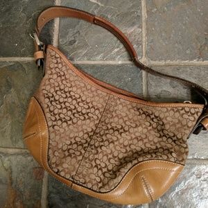 Coach signature hobo purse